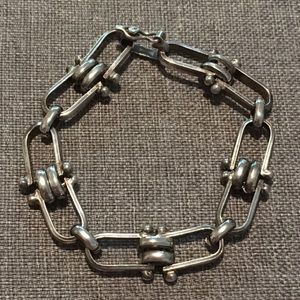 Sterling silver chain link bracelet